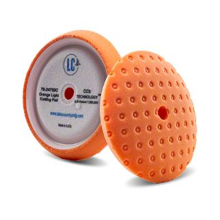Image sur Tampon rotatif en mousse CCS à bords incurvés Lake Country - 7 1/2", orange