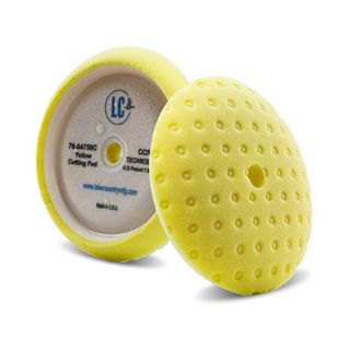 Image sur Tampon rotatif de découpe en mousse CCS à bords incurvés Lake Country - 7 1/2", jaune