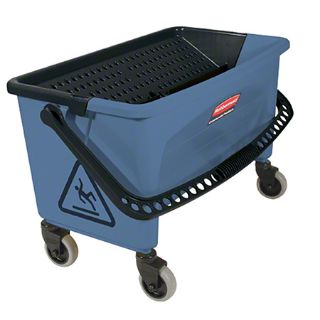 Image sur Seau en microfibre Rubbermaid® avec essoreuse - Bleu