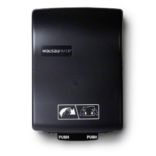 Image sur Distributeur d'essuie-mains en rouleau WausauPaper® OptiServ Hybrid® - Noir