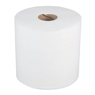 Image sur Essuie-tout Merfin® Airlaid à tirage central - 8" x 400', blanc