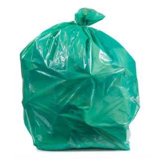 Image sur Sac poubelle Roberts Plastics - 26 x 36, résistant, vert